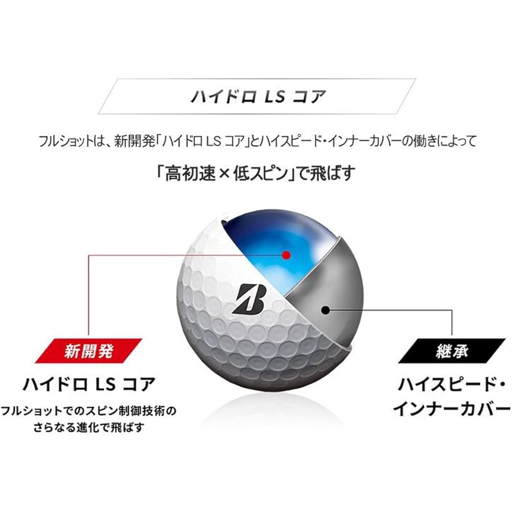 Bridgestone TOUR B X Golf Balls 2022 Model Pack of 12