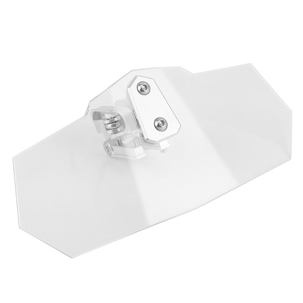 Windshield Extension Kit Universal Heighten Adjustable Clip On Spoiler Motorcycle Wind Deflector