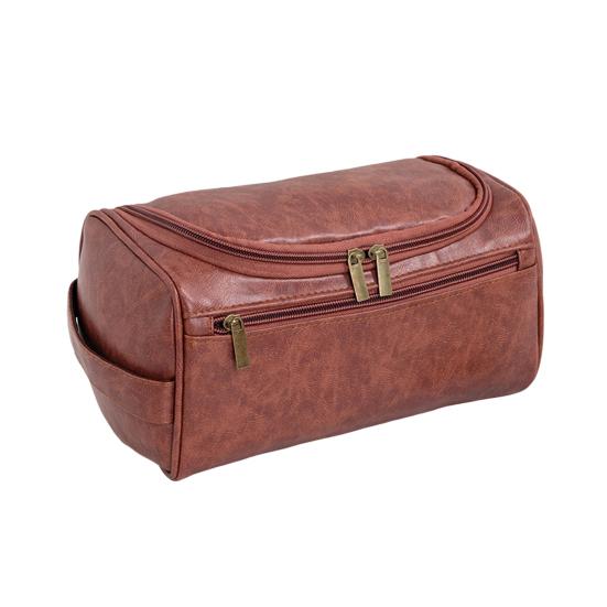 

Дорожная косметичка подвесной органайзер для туалетных принадлежностей большой вместимости косметичка с ручкой коричневый