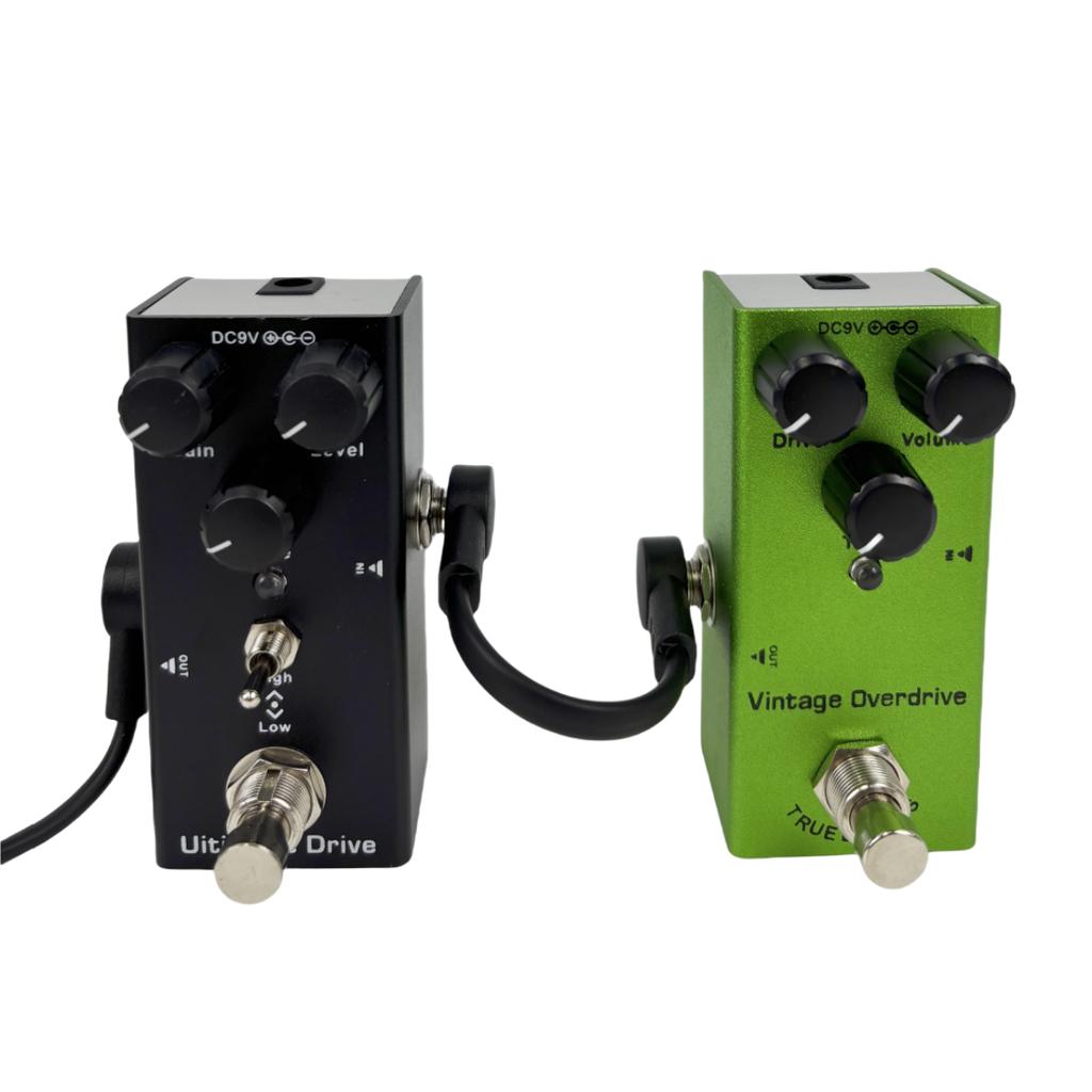 4Pcs 1/4" Right Angle Electric Guitar Pedal Audio Cable - Noise Free Space Saving Durable Pedal Board Cables for Guitar Pedals