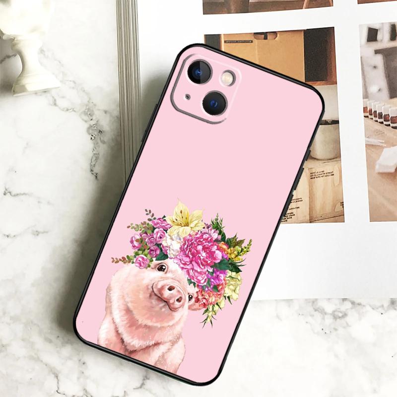 

cute pig Phone Case For iPhone 17 16 14 13 12 11 15 Pro Max Plus 12 13 Mini 16e 17 Air Cover Coque iPhone 15 Pro