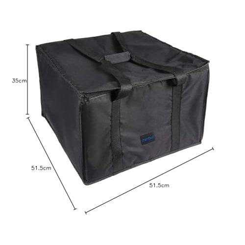 Cherrboll Eco Bag, Shopping Bag, Insulated, Thermal, Storage Bag, Lunch Bag, Large Capacity, Waterproof, Foldable, Fits 18-inch Pizzas, Delivery Only