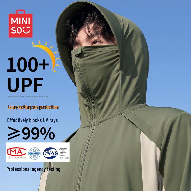 

MINISO Men s UPF100+ Cooling Quick Dry Sun Protection Jacket 2XL