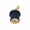 Marine Compression Drain Plug Boat Accessories Brass Screw Type Plug Durable Rubber Seal Plug