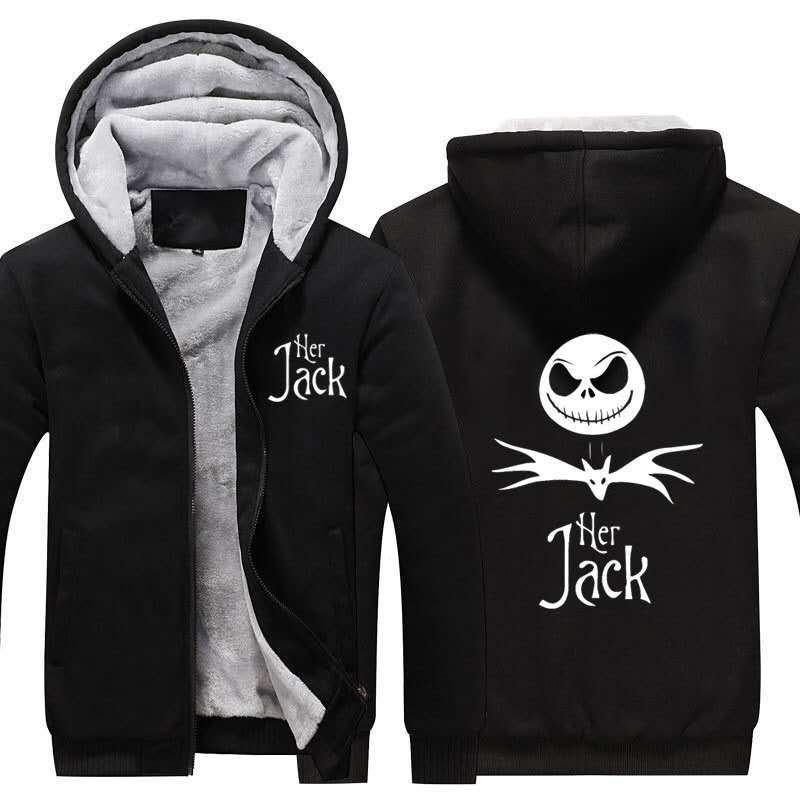 Premium Quality Nightmare Before Christmas Sally Jack Thicken Hoodie Sweatshirt Coat For Ultimate Comfort
