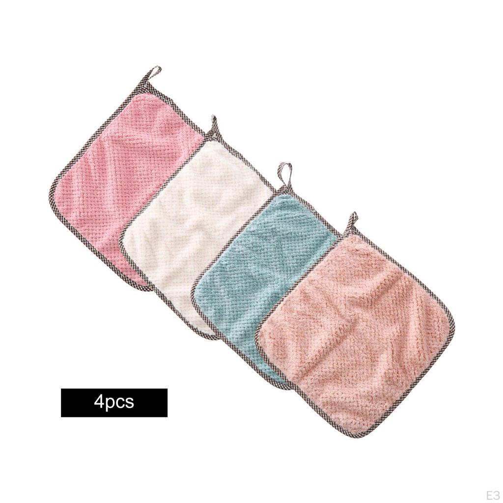 4 Pack Multipurpose Cleaning Cloth Quick Towels Lightweight Multifunctional Reusable Kitchen Dish