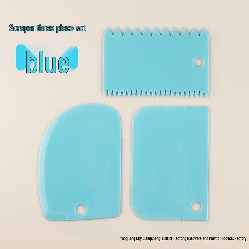 

Набор цветных пластиковых скребков для выпечки - Три штуки для домашнего использования