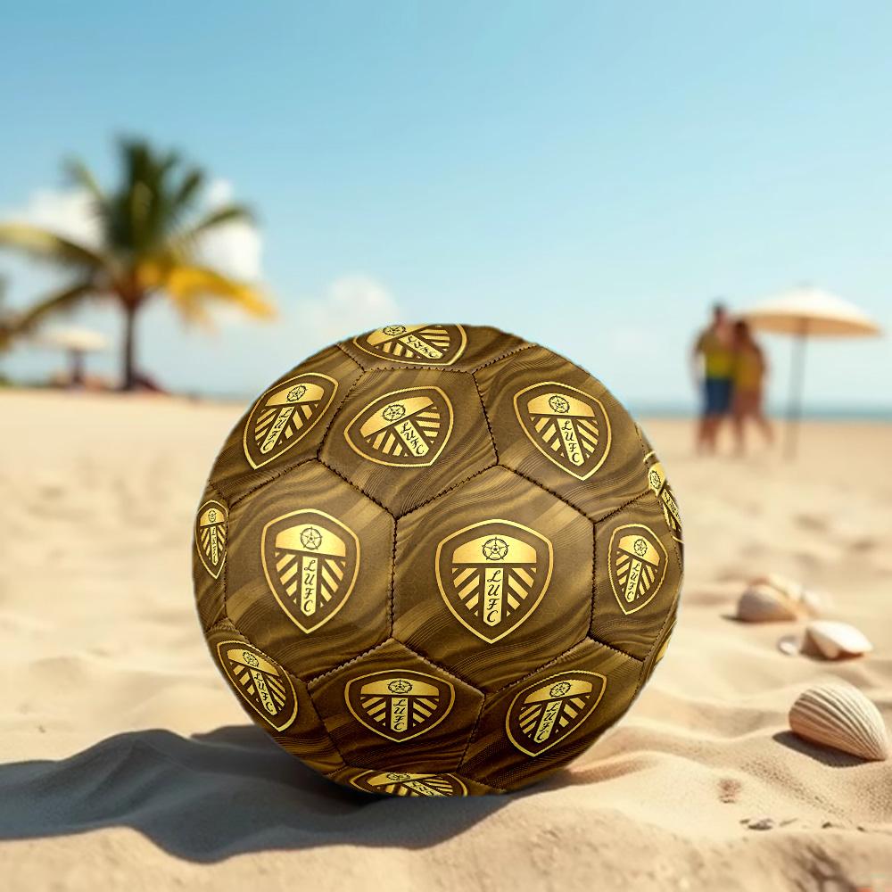 Leeds United Size 5 Football High Elastic Soccer Ball For Outdoor Competition Daily Training Play
