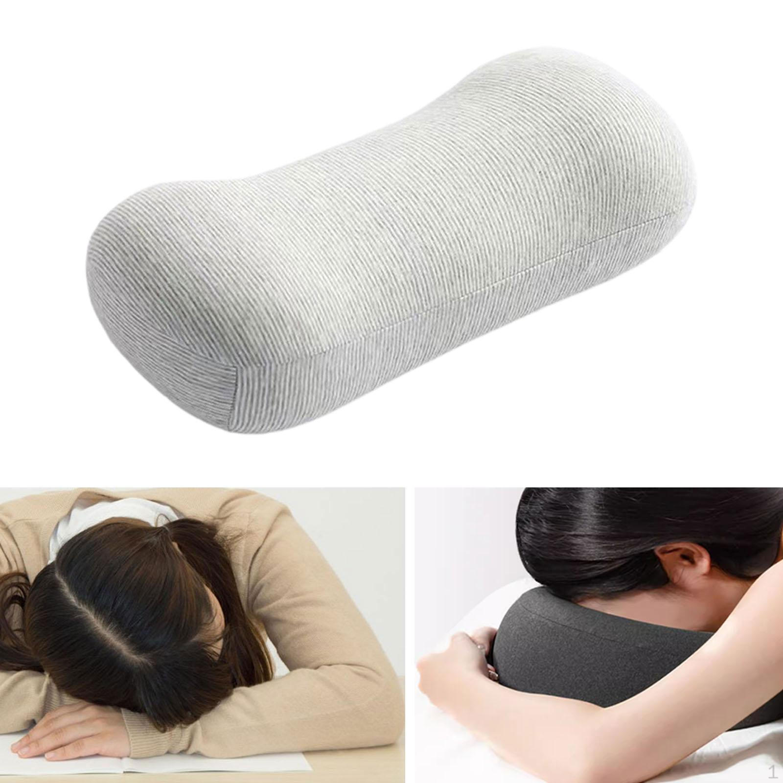 Подушка для кровати шейный валик для шеи для взрослых в самолете светло-серый 1478₽