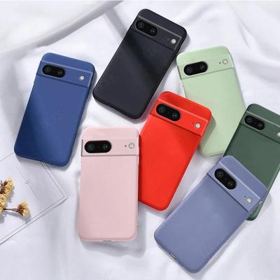 Carcasă pentru Google Pixel 8A, Pixel 6, 7, 8 Pro, 7A, 6A, 8A, Capas, Carcasă de protecție din silicon lichid, moale, TPU, Carcasă Google Pixel 8A, Fundas