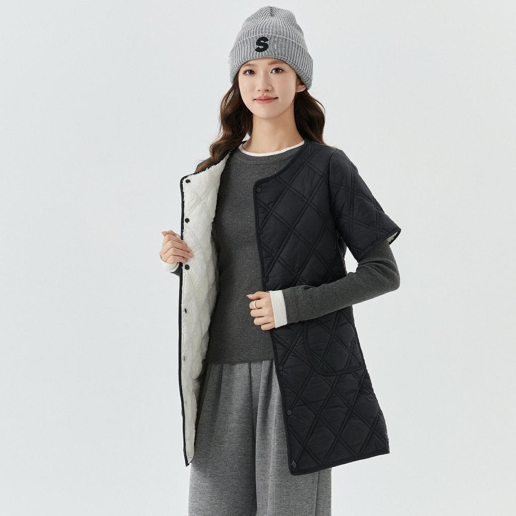 Autumn and Winter Fashion Clothing Cotton Clothing Women's Long Short-sleeved Padded and Thickened Slim Cotton Jacket Home Clothing Cotton 2410
