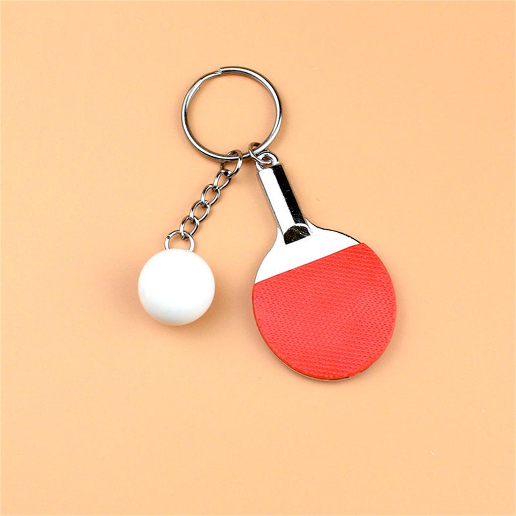 Sports Equipment Racket Keychain Fun And Practical Miniature Racket Keychain Pendant Charm For All Sports Fans