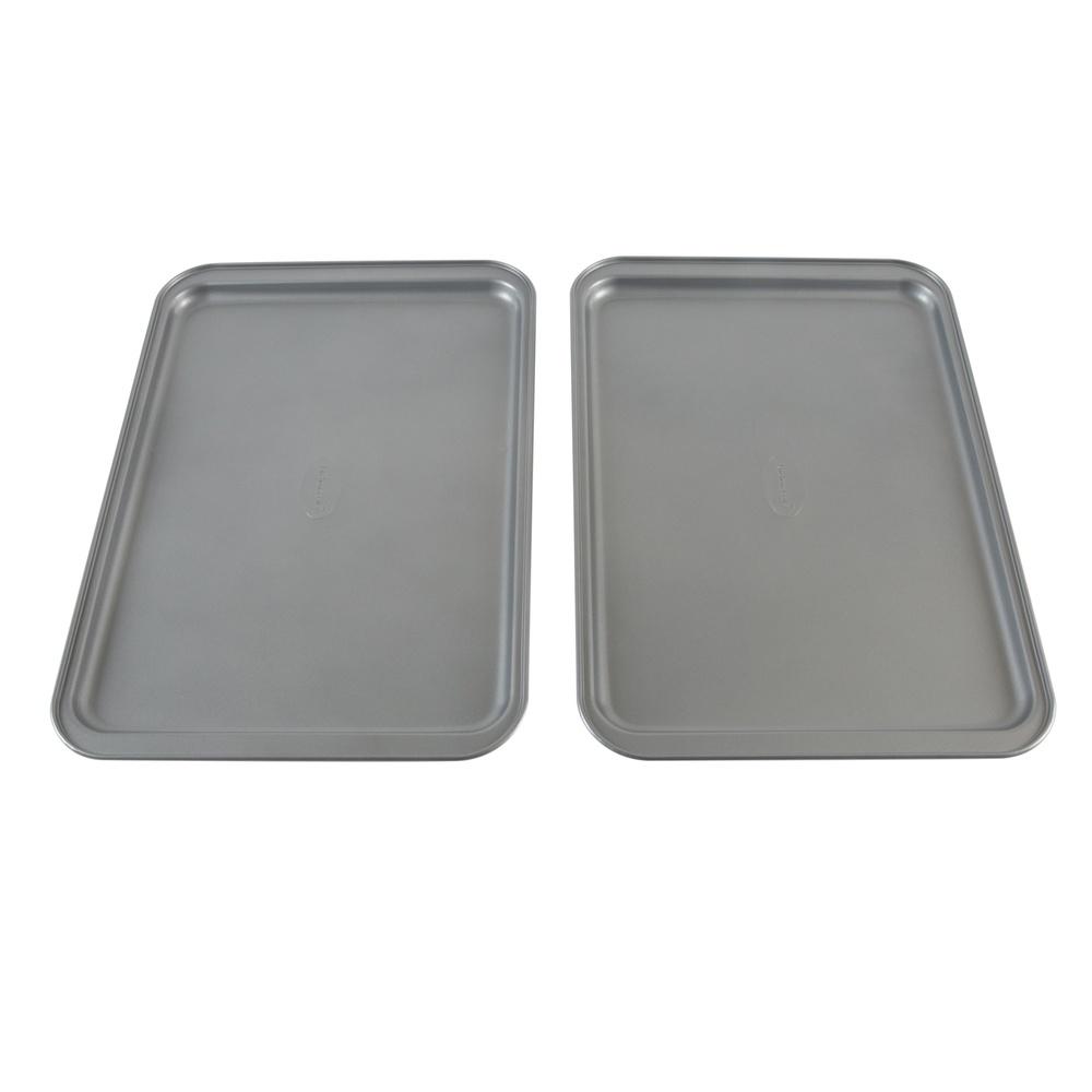 2 Pack Nonstick Baking Sheet Durable Carbon Steel Oven Safe Easy Clean Perfect Baking Roasting Cooking