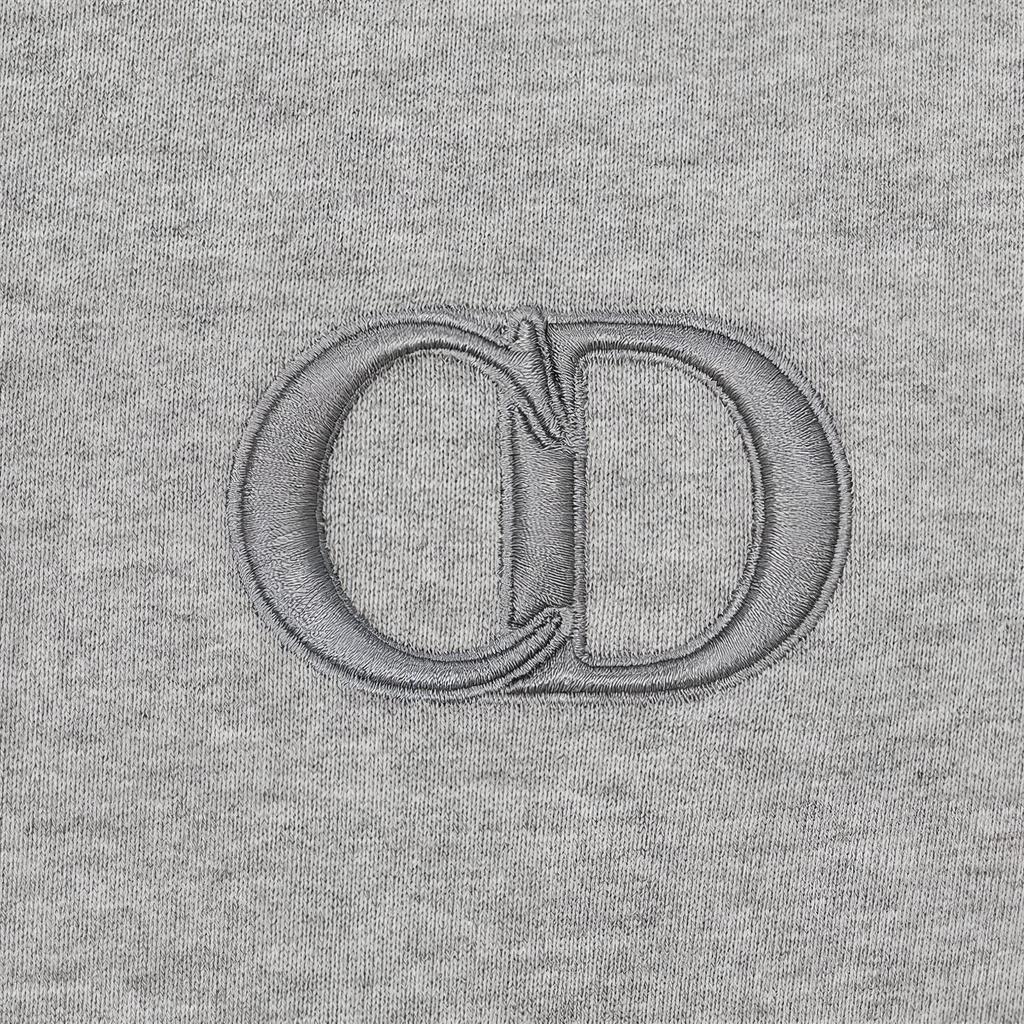 DIOR Sweatshirts Men's Gray Crew Neck Moderate Regular 113J699A0531-C888