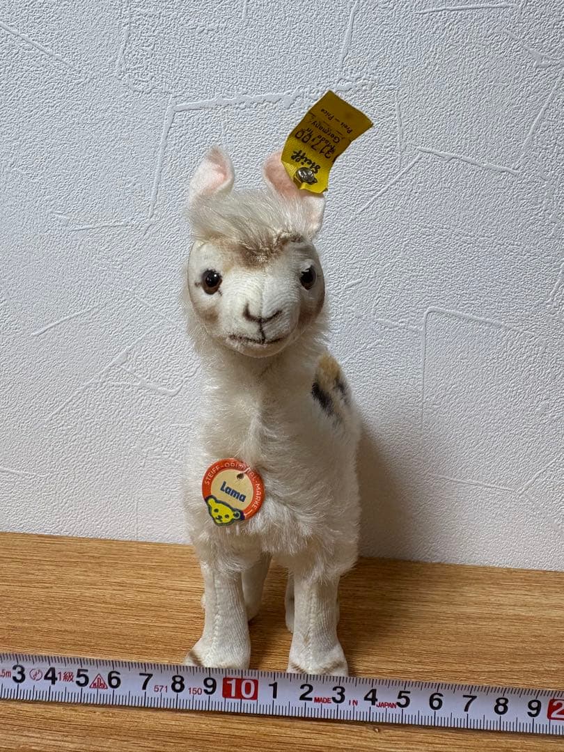 

[USED] Steiff Llama Plush Toy Teddy Bear Vintage