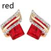 

Fashionable Women s Trunks with Red Zirconium, Green, Black Earrings, Engagement Earrings, Wedding, Gift… More