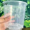 Breathable Plant Pots for Rootlets Clear Plastic Orchid Pot with Saucer, Repotting Supplies Drainage Holes, Ventilated Flower Rose, Phalaenopsis,