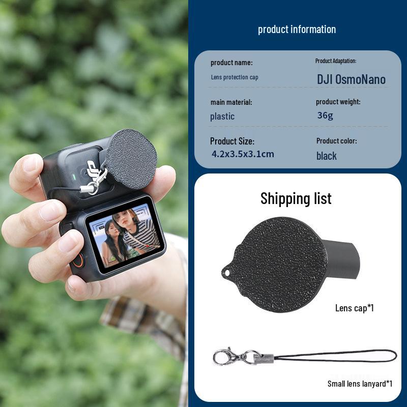 

DJI Nano Thumb Action Camera Lens Protective Case: Anti-Scratch & Anti-Glare Cover