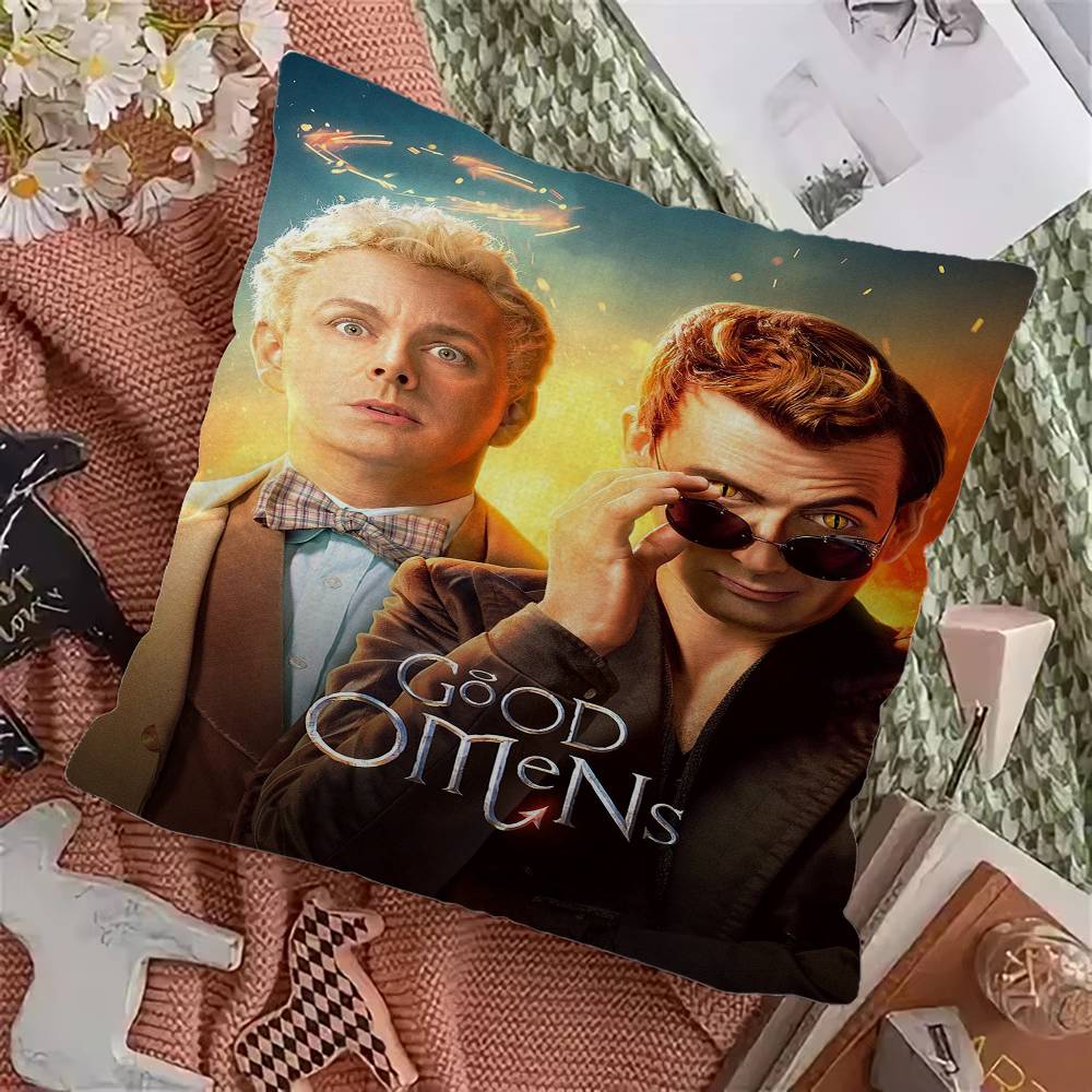 TV-Serie G-Good Omens Kissenbezug Sofakissenbezug Heimzimmer Dekoration Kindergeschenk