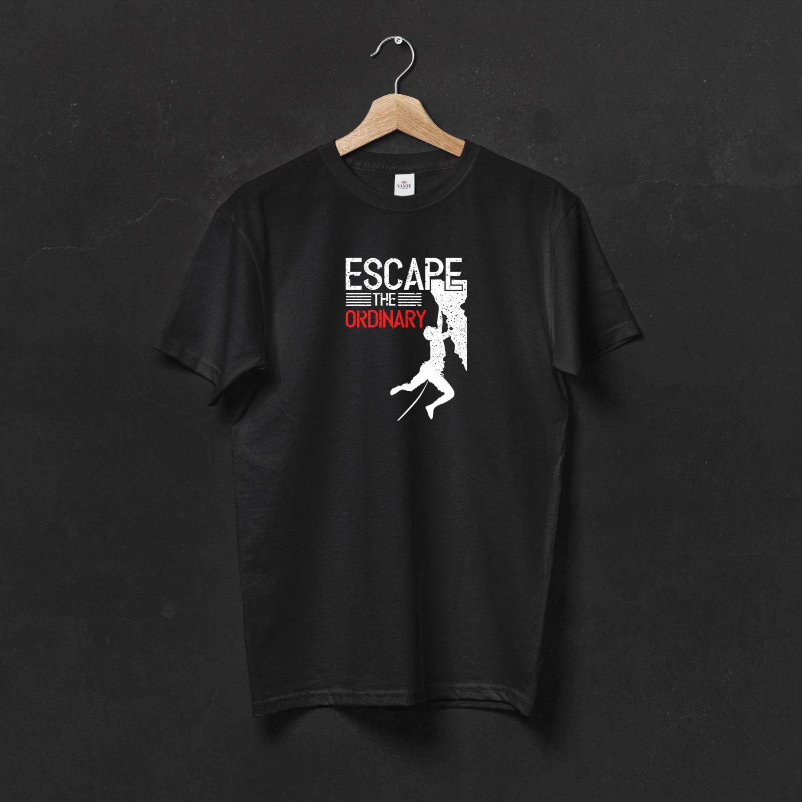 Escape The Ordinary T-Shirt, Rock Climbing Graphic Tee L