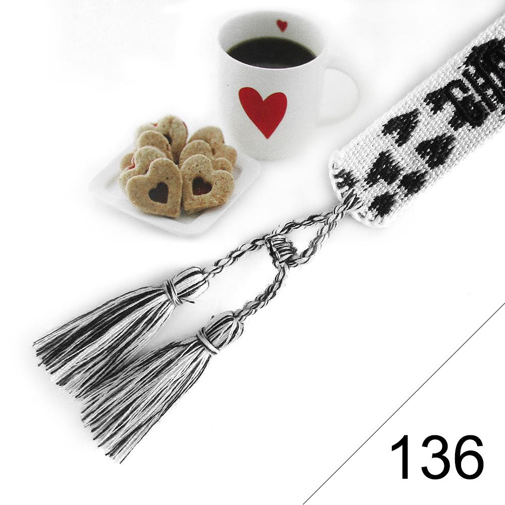 Custom Bohemian Embroidered Bracelet with Tassel and Woven Rope - Handmade Jewelry for Couples and Women