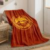 A Golden Eagle with Outstretched Wings, Laurel Wreath, and "SPQR" Text. for All Seasons Blanket Lunch Break Throw Gift