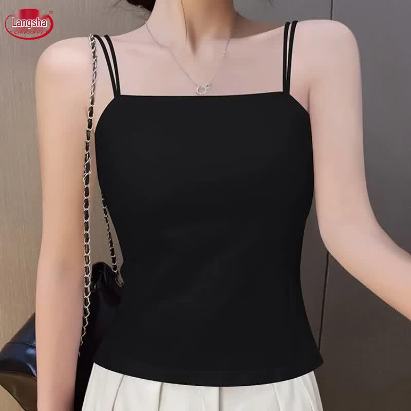 Langsha 2026 Cotton Strappy Camisole Top XL