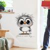 Süße Cartoon Motivationsvogel Wandaufkleber, Selbstklebende Dekoration für Wohnzimmer Schlafzimmer Nachttisch Schrank Dekoration