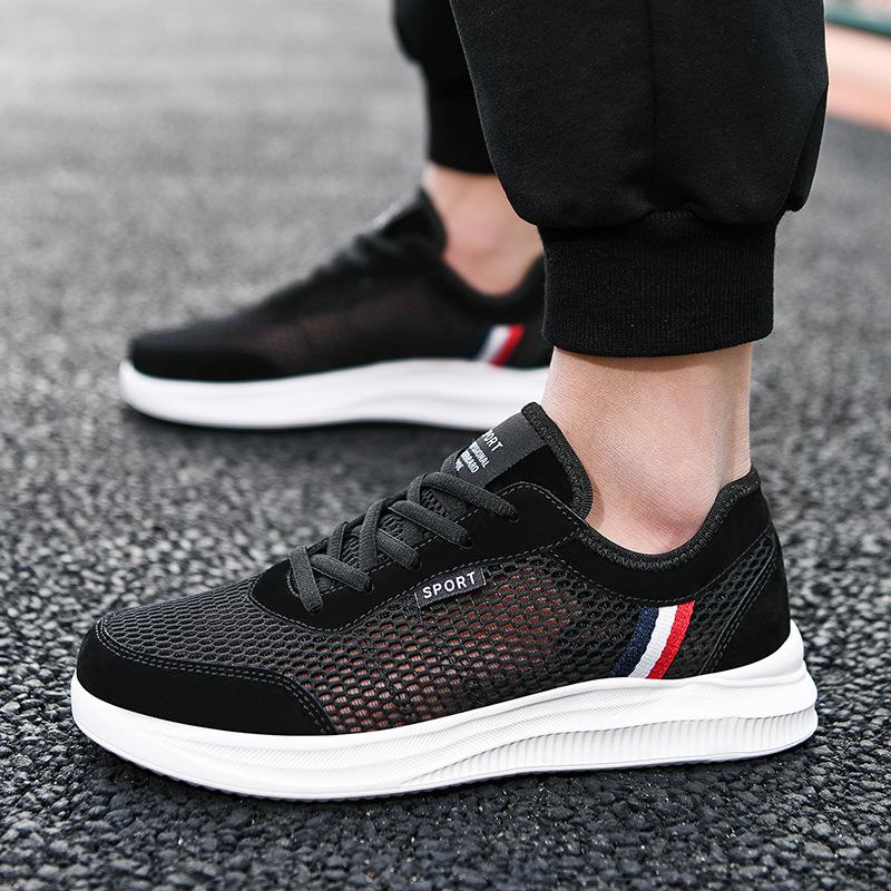 Summer New Men's Casual Sports Shoes, Light and Breathable Men's Mesh Shoes, Fashionable Low-top Men's Shoes
