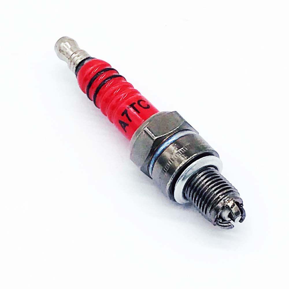 Moped Scooter Three-Electrode A7TC Motorcycle Spark Plug Modification Accessories Replacement Parts