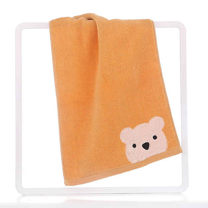 

Jin Hao 100% Cotton Cartoon Bear Face Towel, Double-Sided, Twist-Free, Soft, Class A S1130WH 60x30 CM жовтий