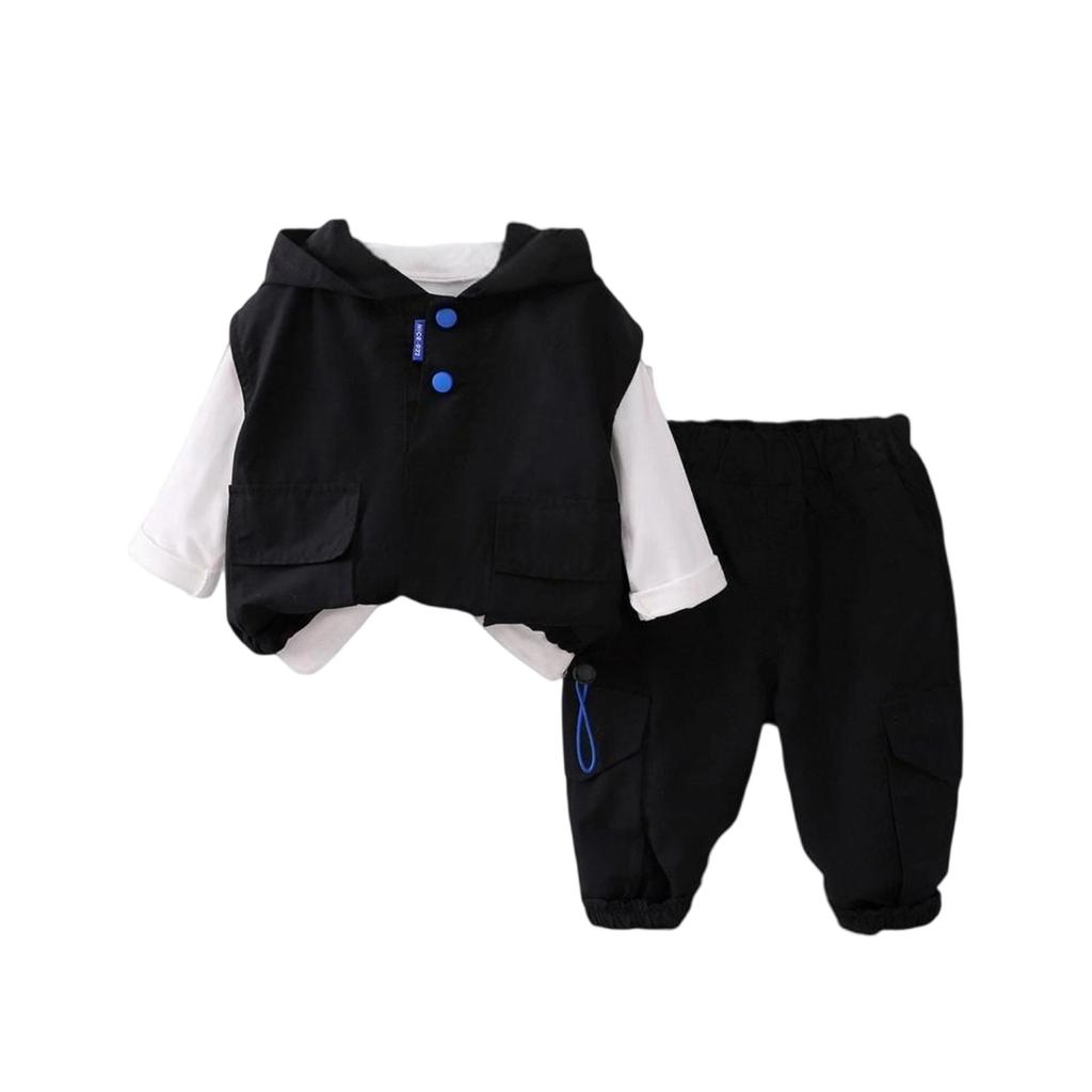 Uformelt langermet sett for barn, komfortable hverdagsantrekk