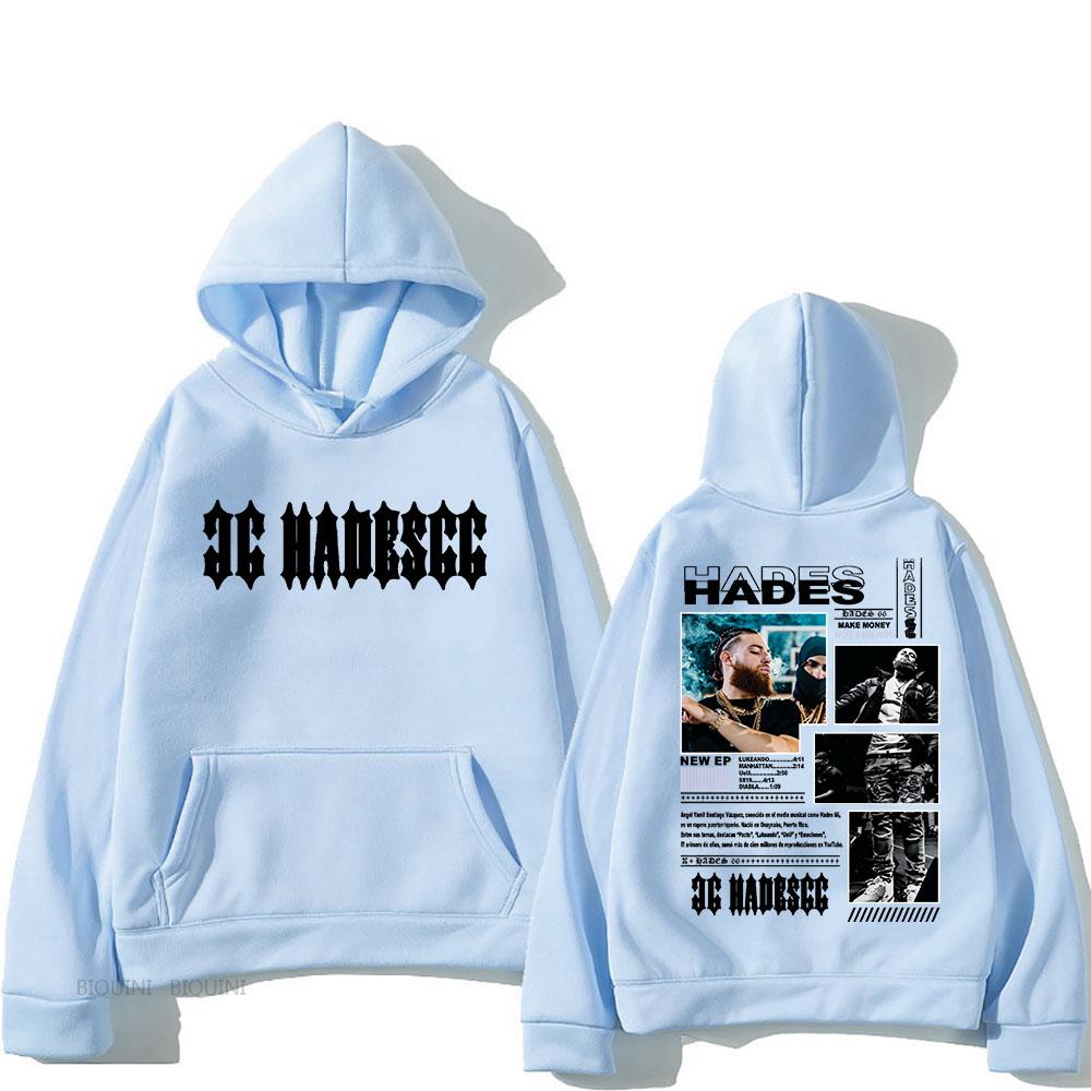 Hades 66 Hooded With Hooded Punk Fleece Comfortable Sweatshirt Long Sleeve Hip Hop Retro Clothing Sudaderas Gothic Pullovers