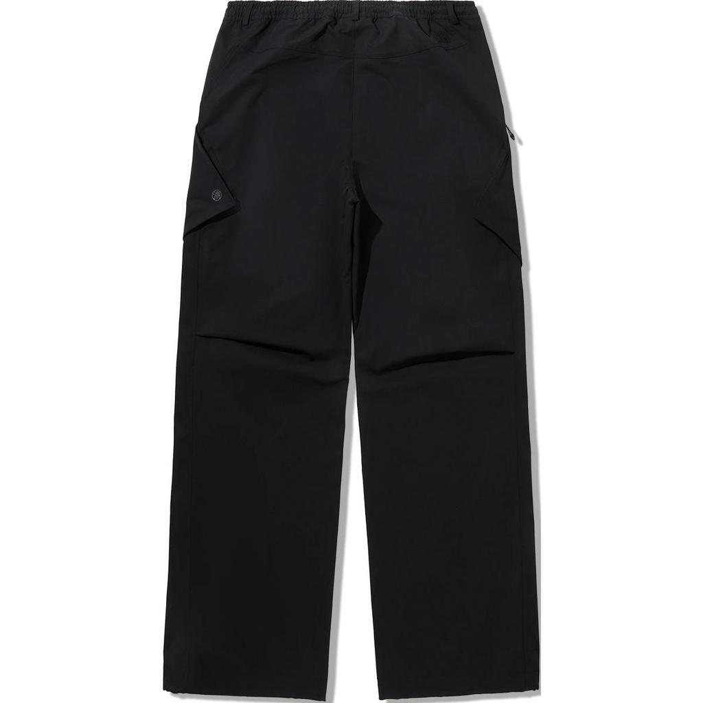 Li Ning Solid Color Mid Waist Comfortable Breathable Loose Straight Leg Sports Long Pants Men Pants Black AYKU947-1