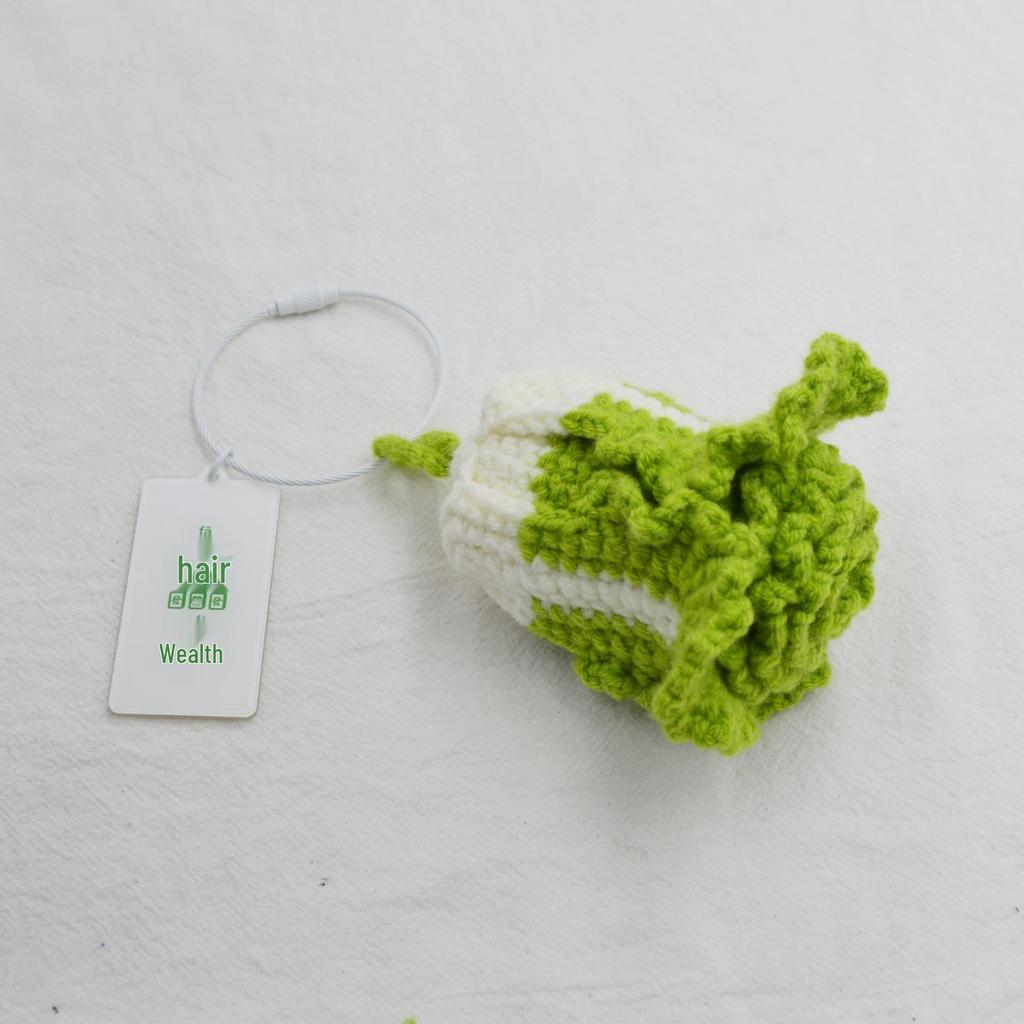 Handmade Crochet Mushroom Pendant – Exquisite Yarn Ornament & Bag Charm