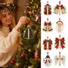 Clear Money Holder Capsule Christmas Cash Gift Ornament, Acrylic Holder, Funny Xmas Tree/Bow/Santa/Bell Shaped Hanging Decoration for Tree,