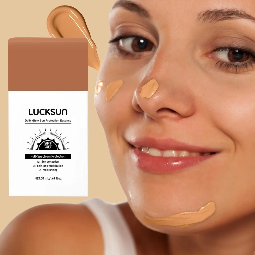 Liquid Foundation Cream Sunscreen High-coverage Moisturizing Oil-control Non-stick Waterproof Concealer Face Makeup less