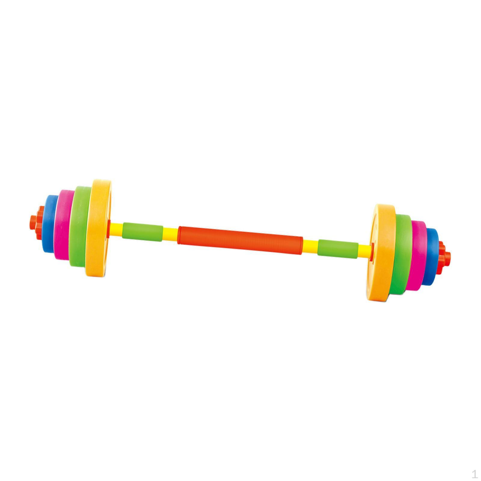 

Children s Adjustable Weight Barbell Toy for Home Fitness Morandi Color