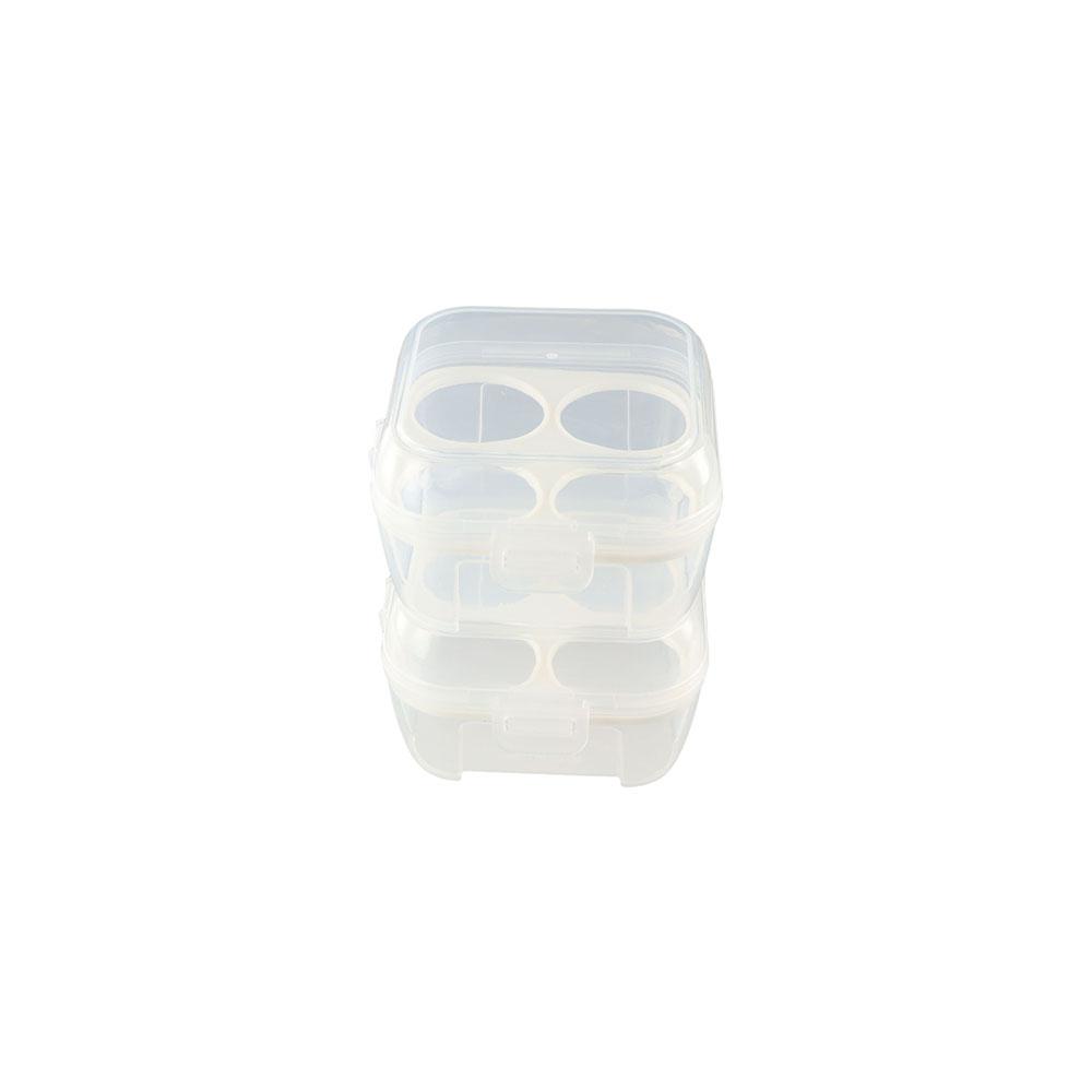 Transparent Egg Storage Box Safety Egg Tray 3/4/8 Grid Picnic Eggs Box  Egg Container