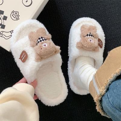 Pantofole Invernali Calde Piatti in Pelliccia da Donna Faux Camoscio Soffici Pelose da Casa Ciabatte Donna Confort Antiscivolo per Pavimento Interno Scarpe di Cotone