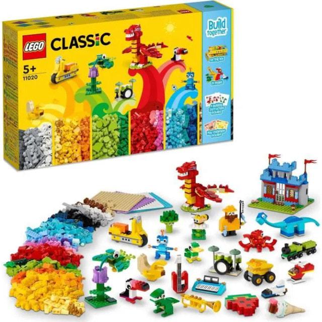 

LEGO Classic 11020 Bauset, Kiste mit Steinen, um ein Schloss, einen Zug usw. цу Бауэн.