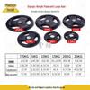 Coated Iron Core Barbell Plate with Hand Grips