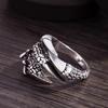 Men's Retro Dragon Claw Adjustable Ring: Dark, Ancient Style