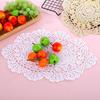 2 Pcs Vintage Lace Placemats Handmade Oval Cotton Crochet Placemats 14x10 Inch Floral Table Mats for Dining Cotton for Furniture Table Bedrooms Home
