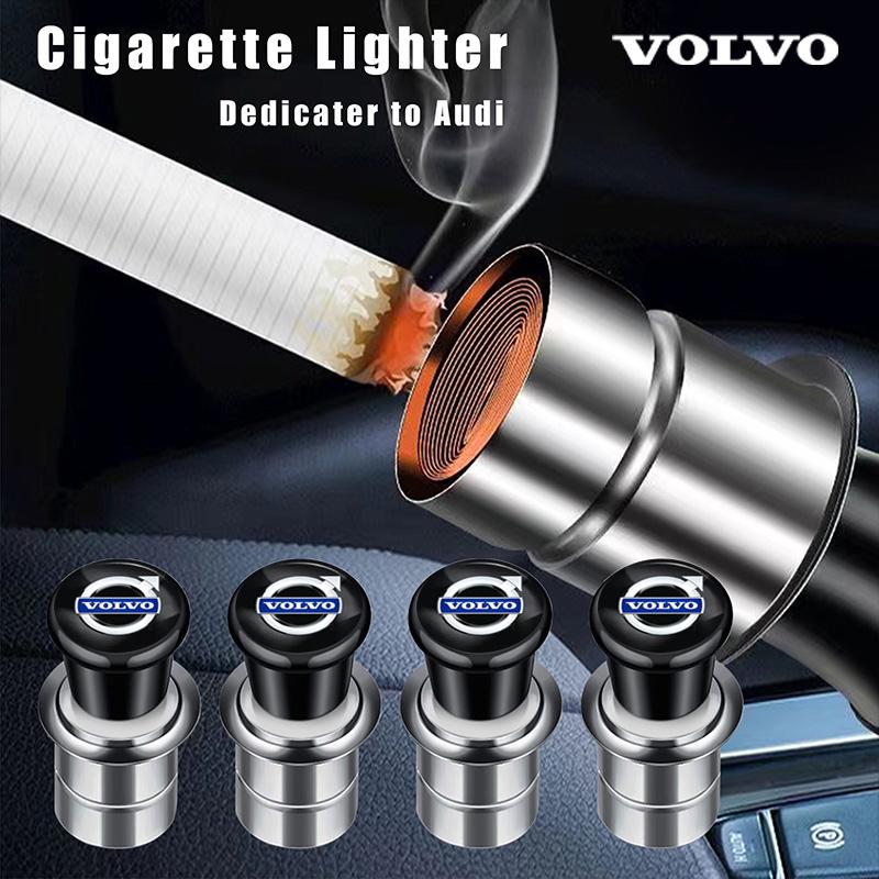 12V Metal Car Windproof Portable Flameless Cigarette Lighter Accessories For Volvo Xc60 Xc90 V40 V60 S60 V50 V90 S80 C40 XC40 V8