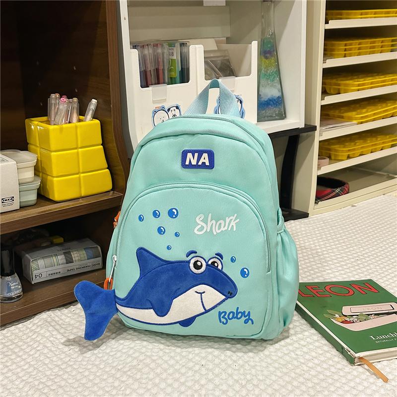 Children's Shark Backpack Lightweight Large Capacity Schoolbag