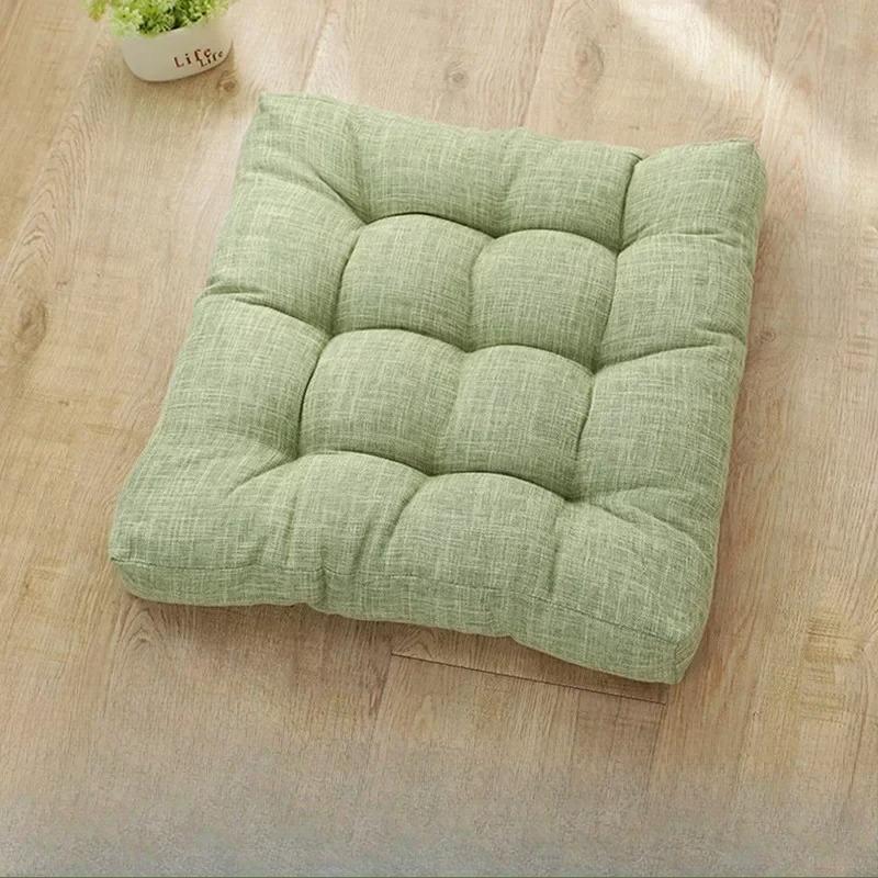 1pc Plush Corduroy Floor Pillow - Thick, Soft Cushion for Tatami, Yoga, Meditation - Versatile Home Decor for Home, Office