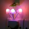 Sensor Led Night Light Color Changing Plug-in LED Mushroom Dream Bed Lamp Kids Adults Bedroom Home Decor Light Wall Lamps