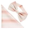 [Fortuna Tokyo] 12. Horizon Nishijin-ori Bow Tie & Pocket Square for Men FT-BT12 Pink Bow Tie