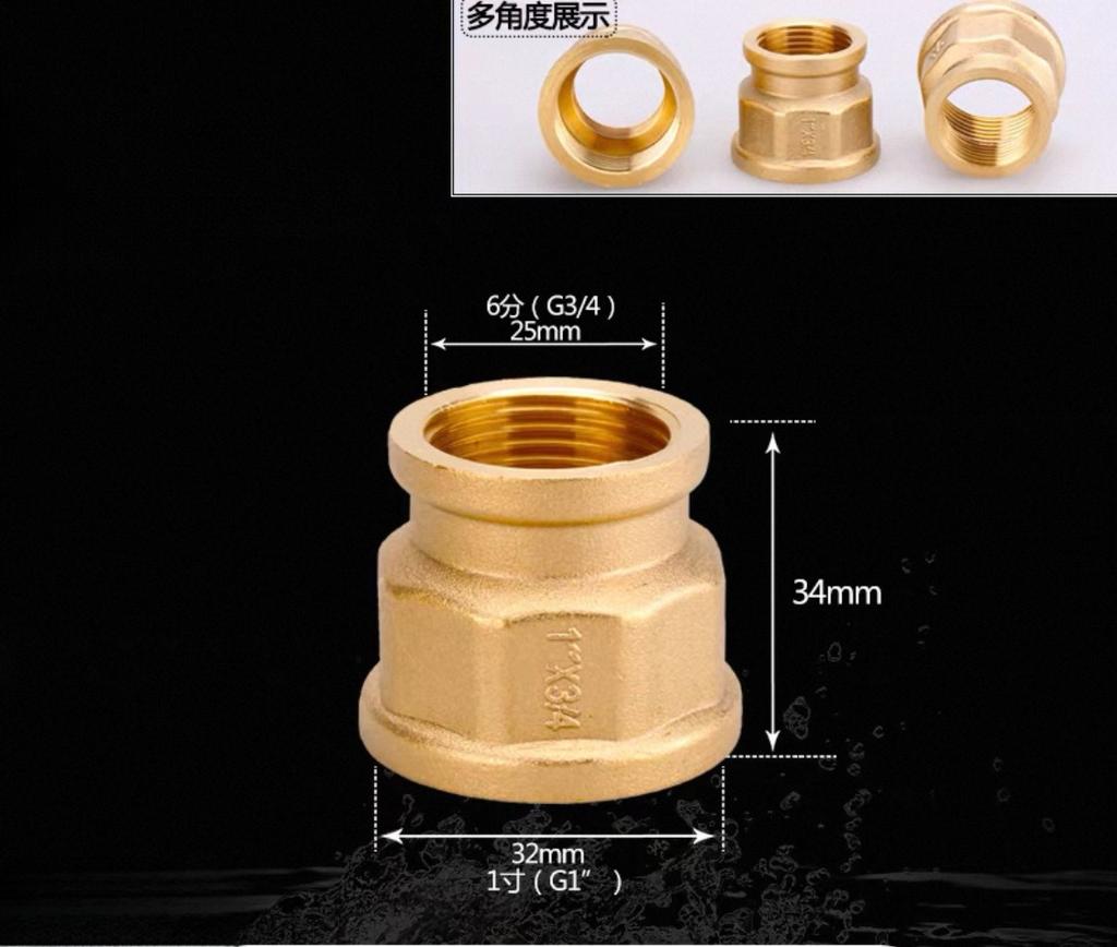 1/2" 3/4" BSP Female Male Thread Tee Type Reducing Copper Elbow Butt Joint Adapter Adapter Coupler Water Pipe Plumbing Fittings